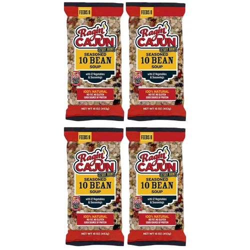 Vista 28 de Frijoles negros sazonados 16 oz Ragin Cajun (paquete de 1)