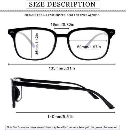 Vista 2 de Paquete de 5 lentes de lectura con bloqueo de luz azul para mujeres, lectores de computadora con bisagra de resorte