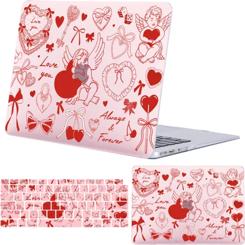 Vista 33 de Funda para MacBook Air 15.3'' A3448/A3241/A3114/A2941, lunares marrones