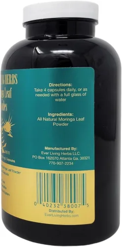 Vista 2 de Hoja de Moringa 300 Cápsulas
