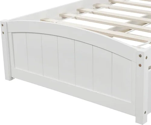 Vista 5 de Harper & Bright Designs Cama individual con cajones, plataforma de madera maciza con almacenamiento y cabecero, estribo, soporte de listones