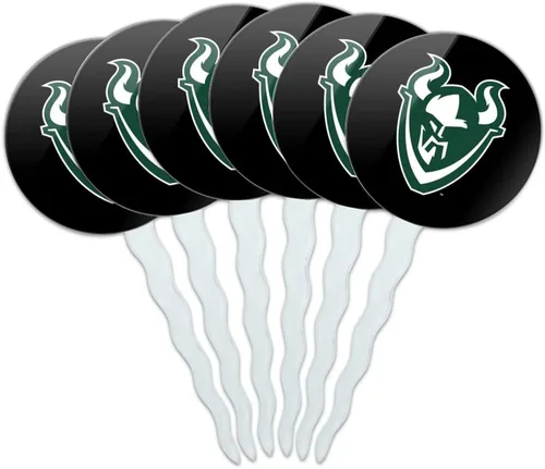 Vista 293 de Abilene Christian - Juego de 6 palillos para cupcakes con logotipo secundario