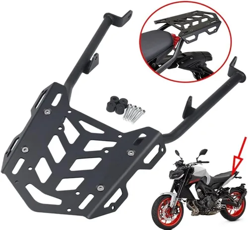 Vista 3 de Estante trasero para Yamaha & AHA MT-09 SP MT09 FZ-09 FZ09 2021 2022 Accesorios de motocicleta Estante trasero Soporte de estante de equipaje Placa
