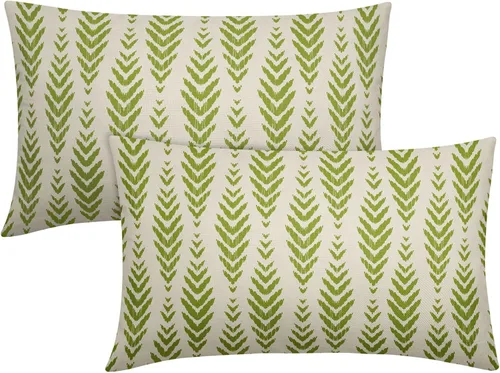 Vista 45 de Sweetshow - Juego de 2 fundas de almohada boho de 16x16 pulgadas, fundas de almohada étnicas bohemias negras con estampado geométrico de espiga