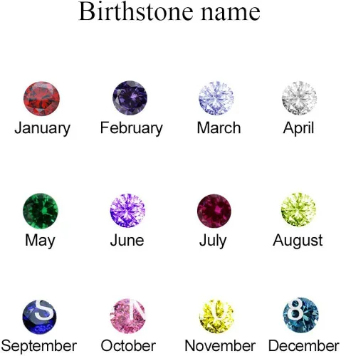 Vista 8 de AILIN Anillos personalizados con piedra natal para mujer, plata de ley 925, anillo personalizado con nombre, abuela, día de la madre, regalo