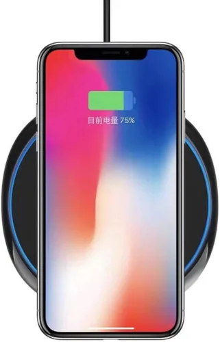 Vista 4 de Cargador inalámbrico compatible con BLU G9 Pro - Almohadilla de carga rápida de 7.5 W y 10 W Slim para modelo de teléfono G9 Pro