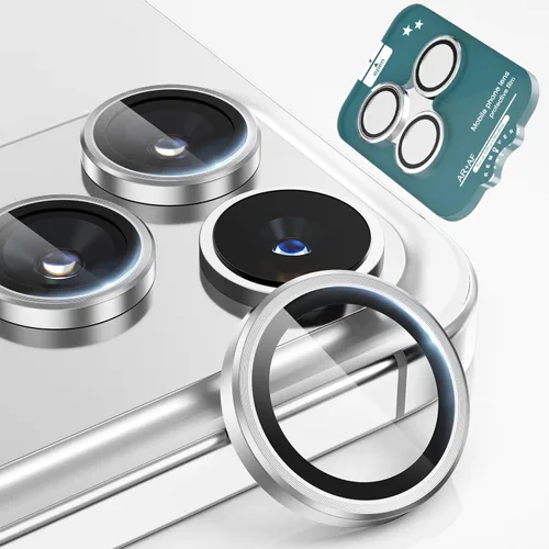 Vista 14 de imluckies Protector de lente de cámara para iPhone 17 Pro, iPhone 17 Pro Max, iPhone 16 Pro, iPhone 16 Pro Max, vidrio templado AR+AF y dureza 9H