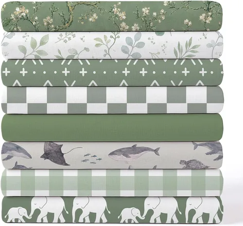 Vista 14 de Tigeen 8 paquetes de tela Fat Quarters, rosa bebé niña