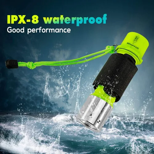 Vista 3 de BlueFire Linterna profesional de buceo de 1100 lúmenes, luz submarina brillante, luces de seguridad, impermeable, antorcha submarina para deportes