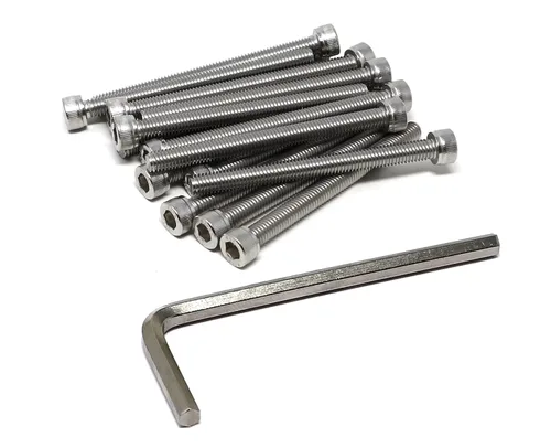 Vista 18 de iexcell Kit de tornillos de cabeza hexagonal de acero inoxidable 304, 100 unidades M2 x 0.157 in, paso de rosca de 0.016 in