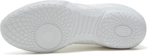 Vista 6 de Zapatos de animación blancos para niñas y mujeres, zapatos de animación para jóvenes, niñas, zapatos de competición, equipo de baile, tenis