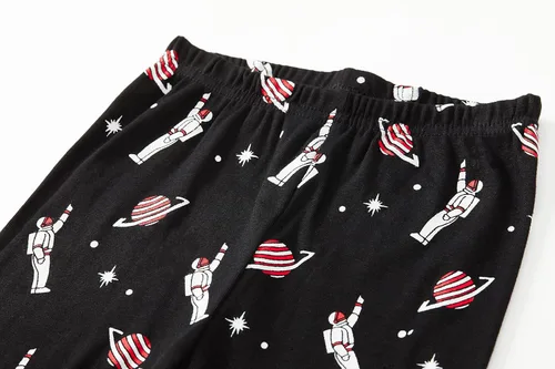 Vista 6 de Akyzic Pijamas de planeta para niños pequeños, dinosaurio, algodón, para niños, camión, 2 piezas, tren, ropa de dormir, conjunto de ropa de dormir