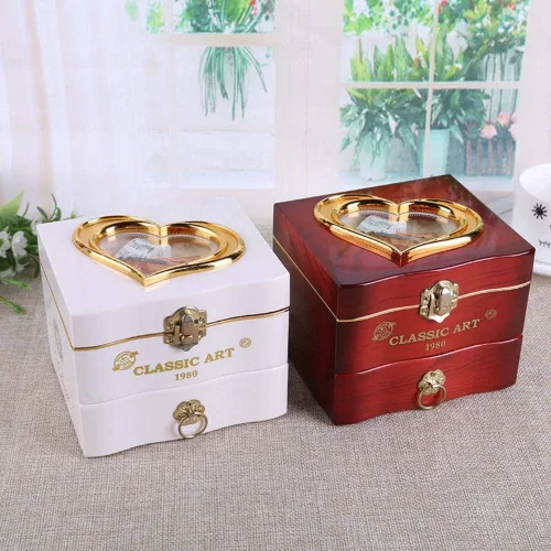 Vista 5 de Forart - Caja de música giratoria con diseño de bailarina y espejo para regalo