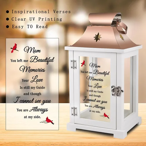 Vista 5 de liantudy Lámpara Conmemorativa Memorial, Regalos de Simpatía para la Pérdida de Mamá/Ser Querido, Regalos de Duelo, Lámpara en Memoria de Ser