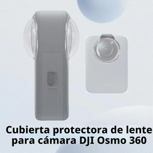 Vista 3 de 2 unids protectores de lente para cámara DJI Osmo 360, cubierta protectora de lente de vidrio templado óptico 9H dureza alta transmitancia
