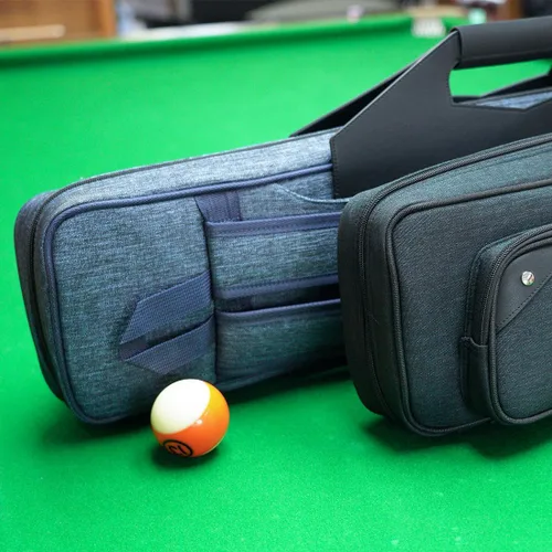 Vista 9 de KONLLEN Pool Cue Case 3x4 Oxford Pool Stick Case Holds 3 Butts and 4 Shafts Billiard Sitck Large Capacity Carrying Cases with Multi-Pocket Pool Cue