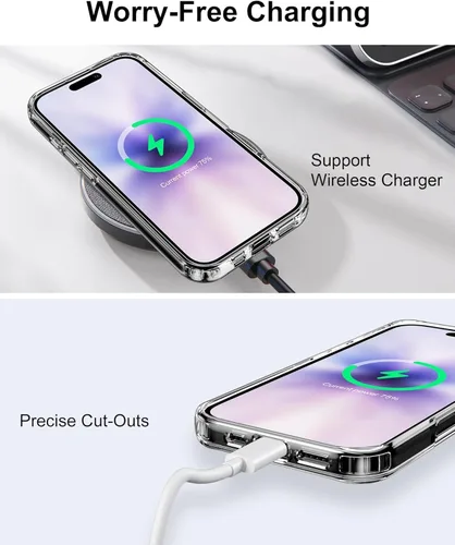 Vista 264 de HOOMIL Funda para iPhone 7 Plus/iPhone 8 Plus de 5.5 Pulgadas, sin amarillamiento, protección contra caídas, cubierta trasera dura transparente