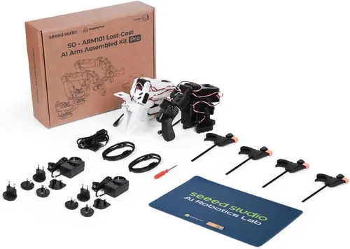 Vista 7 de SO-ARM101 Esqueleto impreso en 3D con brazo AI de bajo costo
