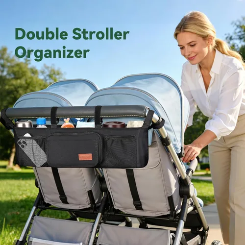 Vista 7 de Organizador de cochecito doble para Bob Duallie/Jeep Side by Side Double