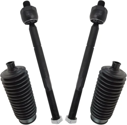 Vista 129 de TRQ Kit de dirección delantera con barra de acoplamiento de fuelle de piñón y cremallera compatible con Toyota Echo 2000-2005
