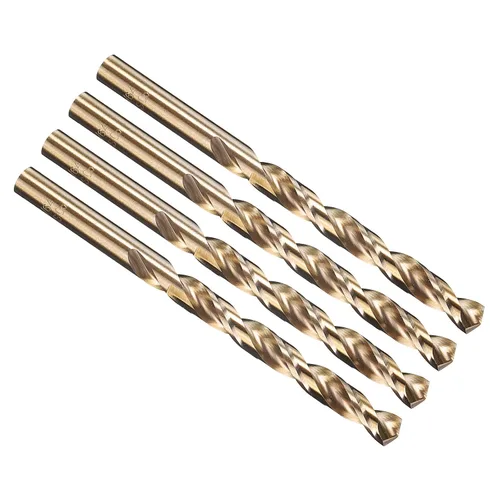 Vista 197 de PATIKIL Broca Jobber de 0.039 in, vástago recto M35 cobalto 5% acero de alta velocidad 135° acabado dorado para metal duro de acero inoxidable - 2