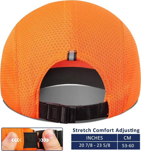 Vista 4 de GADIEMKENSD Gorra de correr para mujer Race Day - Excelente ventilación, ligera, reflectante de seguridad