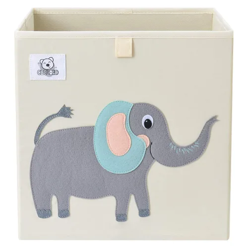 Vista 13 de Contenedores plegables de almacenamiento de animales de tela, caja/cofre/organizador para niños pequeños/niños, guardería, sala de juegos, 13 Alpaca