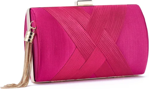 Vista 12 de Bolso de mano para mujer, bolso de noche con flecos, bolso de mano para mujer, bolso de mano de boda, bolso de mano con cadena, bolso cruzado