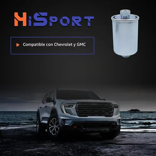 Vista 3 de HiSport Filtro de combustible FG481 - Compatible con Chevrolet y GMC