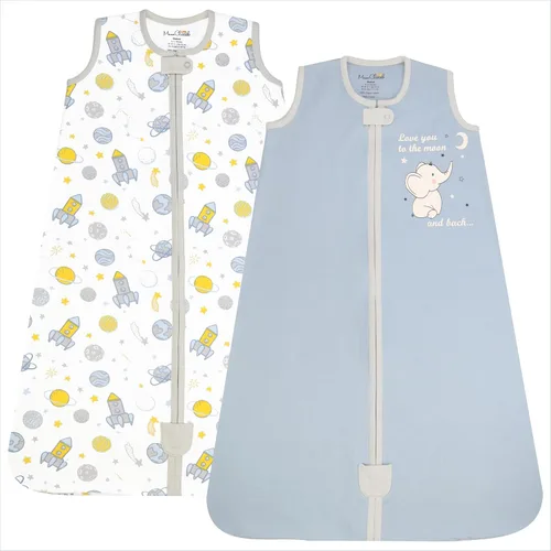 Vista 37 de Mama Cheetah Saco de dormir para bebé de 0.5 TOG, Manta portátil de algodón orgánico para bebé con cremallera bidireccional, Saco de dormir