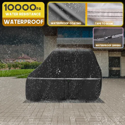 Vista 4 de Cubierta impermeable para carrito de golf, tela de grado marino resistente, ajuste universal para la mayoría de marcas 2/2+2/4+2 pasajeros Yamaha