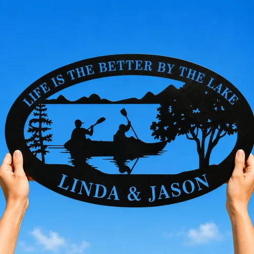 Vista 9 de efcustomgifts Regalo personalizado de aniversario de boda para parejas: letreros metálicos de hierro para el número 50, regalo de decoración