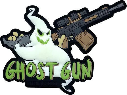 Vista 3 de Patriot Patch Co - Ghost Gun - Halloween - Parches (Infrantería de pistola fantasma)