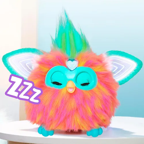 Vista 5 de Furby Coral, 15 accesorios de moda, juguetes de peluche interactivos para niñas y niños de 6 años en adelante, animatronic activado por voz