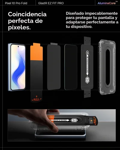Vista 8 de Spigen GlasTR EZ FIT Pro - Protector de pantalla para Pixel 10 Pro Fold