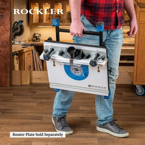 Vista 5 de Rockler Mesa de Router Convertible para Sobremesa – Routers Convertibles para Carpintería que se Adaptan a la Mayoría de Routers – Mesa de Router