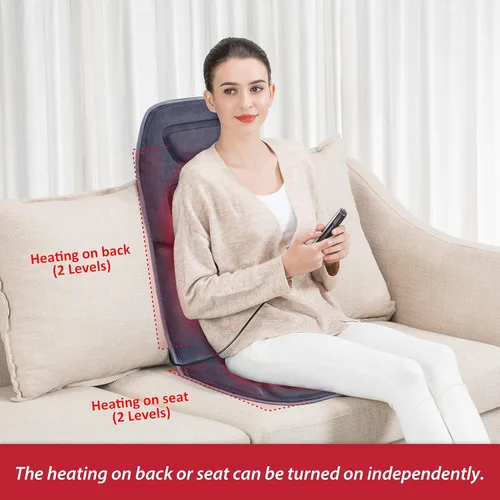 Vista 7 de COMFIER Masajeador de cuello inalámbrico y cojín de asiento de masaje