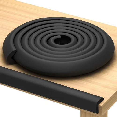 Vista 10 de Protector de borde prémium de 12 pies para bebé, cojín de espuma inodoro con cinta adhesiva fuerte, no tóxico para esquinas y bordes a prueba