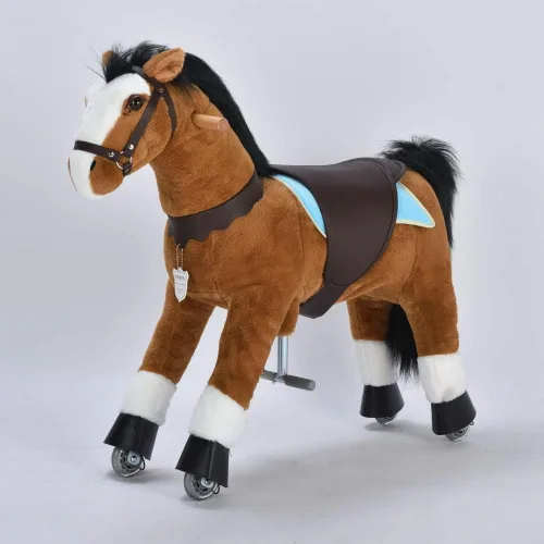 Vista 8 de Pony de acción UFREE, paseo en juguete, caballo móvil mecánico, diversión para niños de 3 a 9 años, altura de 36 pulgadas, M
