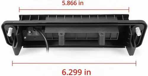 Vista 4 de Vlicevrn CCD Cámara de visión trasera para automóvil con mango de maletero con lente de ojo de pez, visión nocturna, cámara de estacionamiento