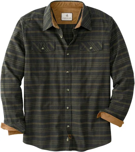 Vista 15 de Legendary Whitetails - Camisa de franela para hombre de manga larga con botones, ajuste relajado