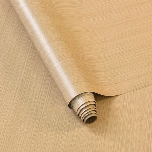 Vista 16 de BOMENG Rollo de Papel de Contacto de Madera de Nogal Grueso Marrón con Textura de Grano de Madera Despegar y Pegar Papel Tapiz Autoadhesivo Película