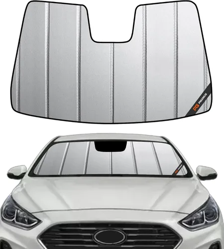 Vista 14 de Pigenius Parasol para parabrisas para Hyundai Sonata 2011-2014, Sonata Hybrid/Hybrid Limited 2015 - Salvaguarda Gris (salvaguarda)