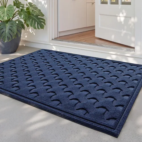 Vista 25 de DEXI Felpudo para puerta delantera, entrada exterior, 32 x 48 pulgadas Marrón