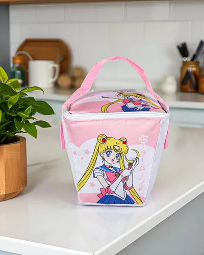 Vista 5 de Sailor Moon Merch - Lonchera aislada para hombres y mujeres, 8 pulgadas