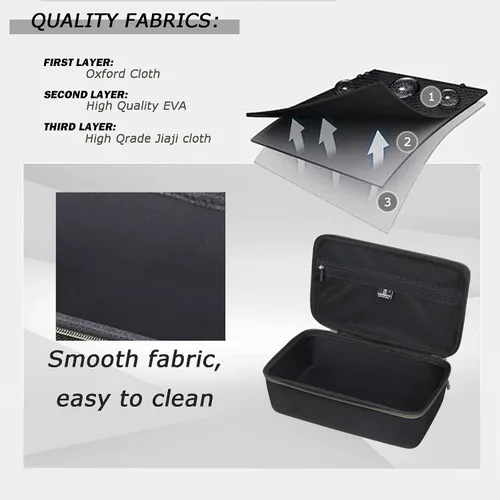 Vista 5 de Tourmate Funda rígida de EVA compatible con 3M media pieza facial, funda de viaje para 6200/07025(AAD)/6503QL/3M P100 cartucho respirador/filtro