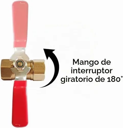 Vista 3 de Uenede Mini válvula de bola hembra de latón de 3/8 pulgadas, 2PCS