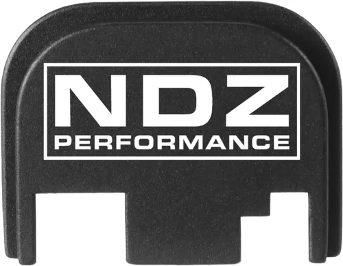 Vista 35 de NDZ Performance Gen 1-4 Rear Slide Cover Plate for Glock 9mm .40 .357 .45 Laser Engraved Popular Images in Black Aluminum - Choose Image