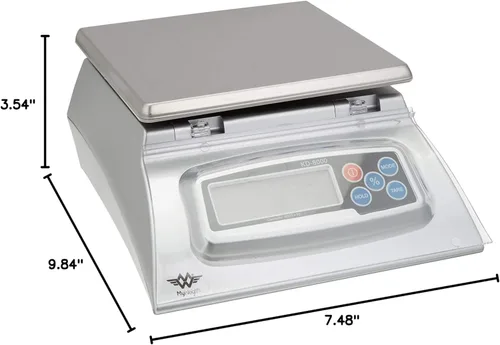 Vista 2 de Báscula de cocina Bakers Math de My Weigh - KD8000, Plata
