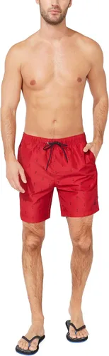 Vista 2 de Nautica Traje de baño estándar de secado rápido para hombre con estampado de ancla clásico